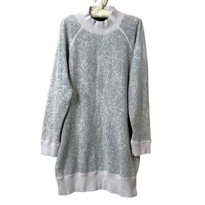 ATM Anthony Thomas Melillo Watercolor Camo Sweatshirt Dress Size Medium